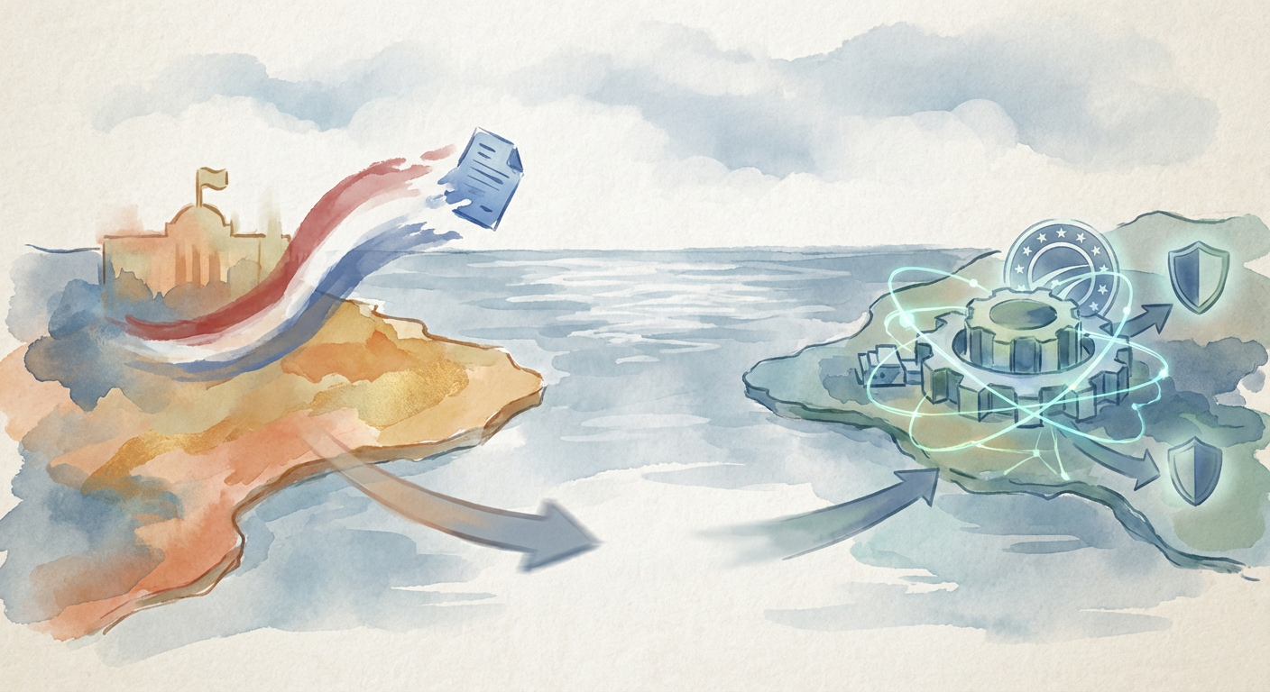Illustration for AI Governance in 2026: The EU's Binding Framework and the U.S. Regulatory Void